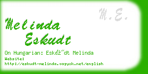 melinda eskudt business card